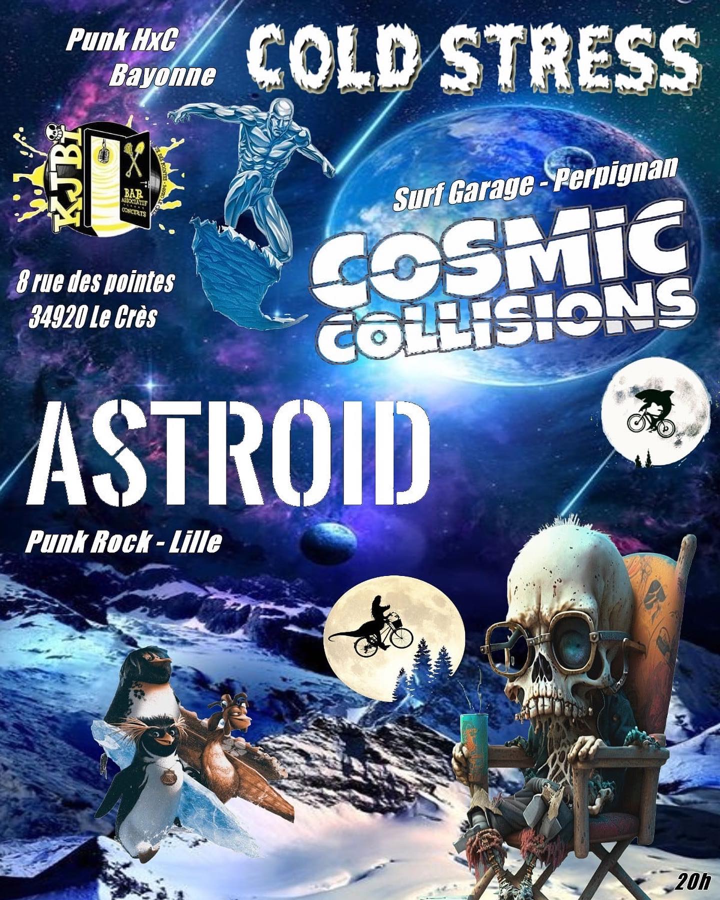 Cosmic Collisions + Astroïd + Cold Stress at Kjbi
